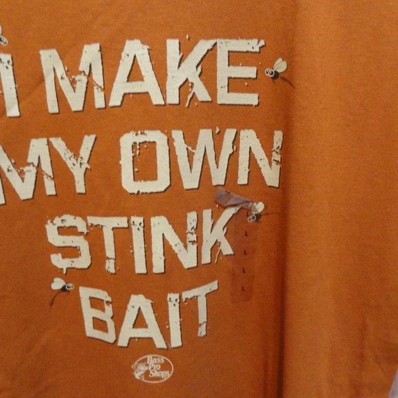 Bas Pro Shops I make my own Stink Bait T~NWT~Fishing~Xmas gift~LG - Picture 2 of 4